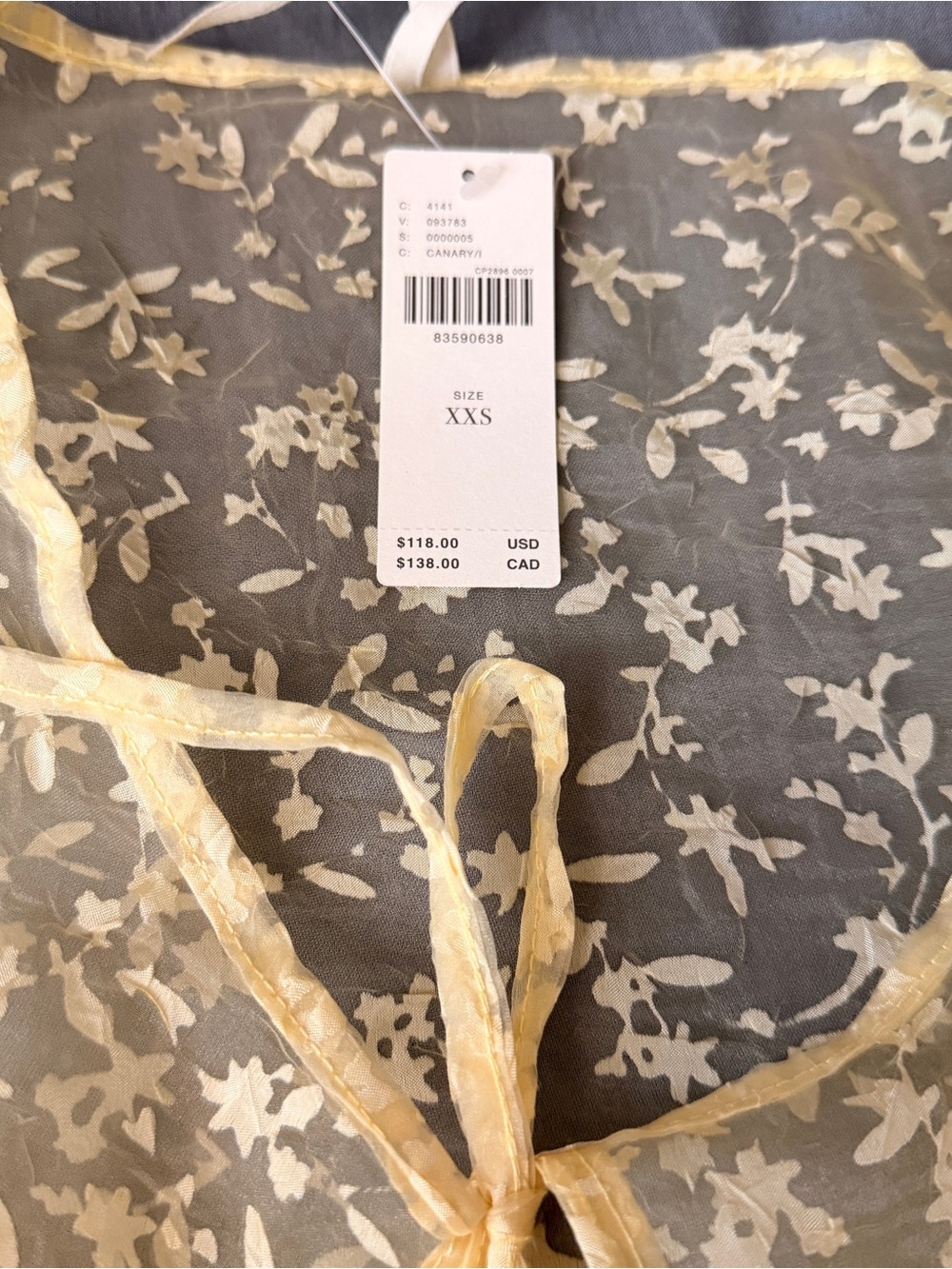 NWT Anthropologie Sheer Floral Organza Maxi Dress - Picture 5 of 7